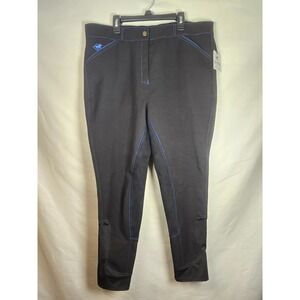 Piper Evolution Breeches by Smartpak Full Seat Hgh Rise Black/lake NWT Ladies38R